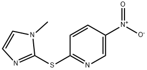 2-(1-Methyl-1H-imidazol-2-ylsulfanyl)-5-nitro-pyridine Struktur