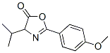 5(4H)-Oxazolone,  2-(4-methoxyphenyl)-4-(1-methylethyl)- Struktur