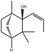 Bicyclo[2.2.1]heptan-2-ol, 1,3,3-trimethyl-2-(1Z)-1-propenyl-, (1R,2R,4S)- (9CI) Struktur