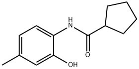 Cyclopentanecarboxamide, N-(2-hydroxy-4-methylphenyl)- (9CI) Struktur