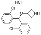 3-[BIS(2-CHLOROPHENYL)METHOXY]-AZETIDINE HYDROCHLORIDE Struktur