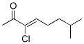 3-Octen-2-one,  3-chloro-7-methyl- Struktur