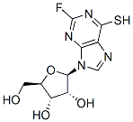 9H-Purine-6-thiol, 2-fluoro-9-beta-d-ribofuranosyl- Struktur