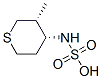 Sulfamic acid, (tetrahydro-3-methyl-2H-thiopyran-4-yl)-, cis- (9CI) Struktur