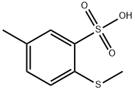 Benzenesulfonic acid, 5-methyl-2-(methylthio)- (9CI) Struktur