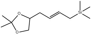 Silane, [(2E)-4-(2,2-dimethyl-1,3-dioxolan-4-yl)-2-butenyl]trimethyl- (9CI) Struktur