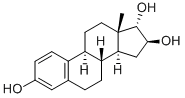 エストラ-1,3,5(10)-トリエン-3,16β,17α-トリオール 化學(xué)構(gòu)造式