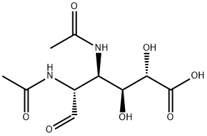 2,3-diacetamido-2,3-dideoxy-glucuronic acid Struktur