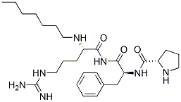 D-Pro-L-Phe-L-Arg-ヘプチル-NH2 化學(xué)構(gòu)造式