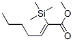 METHYL (Z)-2-(TRIMETHYLSILYL)-2-HEPTENOATE Struktur