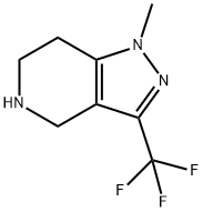 1H-Pyrazolo[4,3-c]pyridine,4,5,6,7-tetrahydro-1-methyl-3-(trifluoromethyl)-(9CI) Struktur