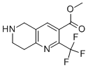 2-Trifluoromethyl-5,6,7,8-tetrahydro-[1,6]naphthyridine-3-carboxylic acid methyl ester Struktur