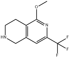 5-Methoxy-7-trifluoromethyl-1,2,3,4-tetrahydro-[2,6]naphthyridine Struktur