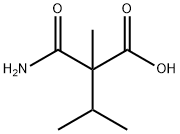 Butanoic  acid,  2-(aminocarbonyl)-2,3-dimethyl- Struktur