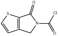 5H-Thieno[2,3-c]pyrrole-5-carbonyl chloride, 4,6-dihydro-6-oxo- (9CI) Struktur