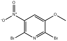 2,6-dibroMo-3-Methoxy-5-nitropyridine Struktur