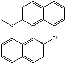 (S)-(-)-2-HYDROXY-2'-METHOXY-1,1'-BI-NAPHTHOL Struktur