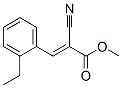 2-Propenoicacid,2-cyano-3-(2-ethylphenyl)-,methylester(9CI) Struktur