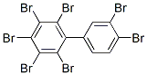 2,3,3',4,4'5,6-heptabromobiphenyl Struktur