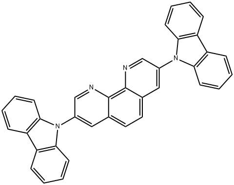 3,8-Di(9H-carbazol-9-yl)-1,10-phenanthroline Struktur