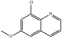 8-Chloro-6-methoxyquinoline Struktur