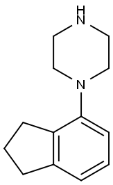 1-(2,3-Dihydro-1H-inden-4-yl)piperazine Struktur