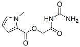 1H-Pyrrole-2-carboxylicacid,1-methyl-,2-[(aminocarbonyl)amino]-2-oxoethylester(9CI) Struktur