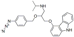 4-azidobenzylcarazolol Struktur