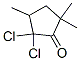 Cyclopentanone, 2,2-dichloro-3,5,5-trimethyl- (9CI) Struktur