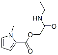 1H-Pyrrole-2-carboxylicacid,1-methyl-,2-(ethylamino)-2-oxoethylester(9CI) Struktur