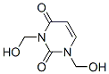 2,4(1H,3H)-Pyrimidinedione, 1,3-bis(hydroxymethyl)- Struktur