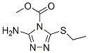 4H-1,2,4-Triazole-4-carboxylicacid,3-amino-5-(ethylthio)-,methylester(9CI) Struktur