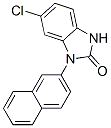 6-chloro-1-naphthalen-2-yl-3H-benzoimidazol-2-one Struktur