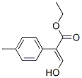 Benzeneacetic acid, alpha-(hydroxymethylene)-4-methyl-, ethyl ester, (alphaE)- (9CI) Struktur