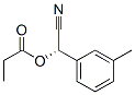 Benzeneacetonitrile, 3-methyl-alpha-(1-oxopropoxy)-, (alphaS)- (9CI) Struktur