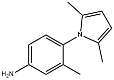 Benzenamine, 4-(2,5-dimethyl-1H-pyrrol-1-yl)-3-methyl- (9CI) Struktur