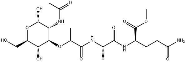 N-acetylmuramyl-alanylglutamine methyl ester Struktur