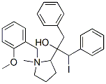 2-[1-[(2-methoxyphenyl)methyl]-1-methyl-2,3,4,5-tetrahydropyrrol-2-yl] -1,3-diphenyl-propan-2-ol iodide Struktur