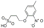 3-(4-methyl-2-nitrophenoxy)propanesulphonic acid Struktur