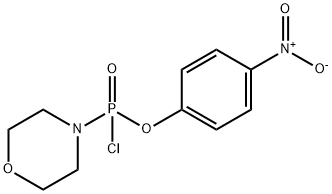 4-NITROPHENYL-4-MORPHOLINOPHOSPHONOCHLORIDATE Struktur