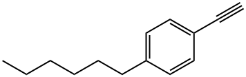 1-エチニル-4-ヘキシルベンゼン 化學(xué)構(gòu)造式