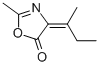 5(4H)-Oxazolone,2-methyl-4-(1-methylpropylidene)-,(Z)-(9CI) Struktur