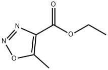 5-甲基-1,2,3-噁二唑-4-甲酸乙酯 結構式