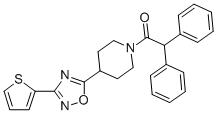 1-(2,2-DIPHENYL-1-OXOETHYL)-4-[3-(THIEN-2-YL)-1,2,4-OXADIAZOL-5-YL]PIPERIDINE Struktur