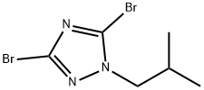 1H-1,2,4-Triazole, 3,5-dibromo-1-(2-methylpropyl)- Struktur