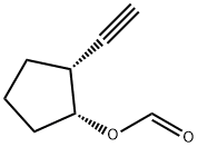 Cyclopentanol, 2-ethynyl-, formate, cis- (9CI) Struktur