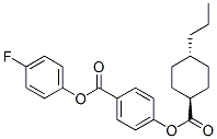 4-Fluorophenyl 4-(trans-4-propylcyclohexyl carbonyloxy)benzoate Struktur