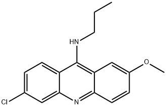 6-chloro-2-methoxy-N-propyl-acridin-9-amine Struktur