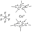 BIS(PENTAMETHYLCYCLOPENTADIENYL)COBALT(III) HEXAFLUOROPHOSPHATE Struktur