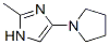 1H-Imidazole,  2-methyl-4-(1-pyrrolidinyl)-  (9CI) Struktur